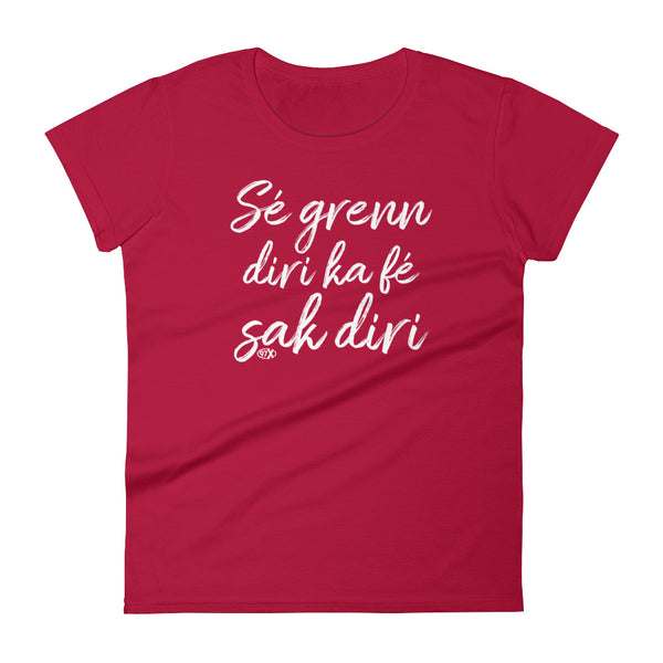 T-Shirt Femme Se grenn...